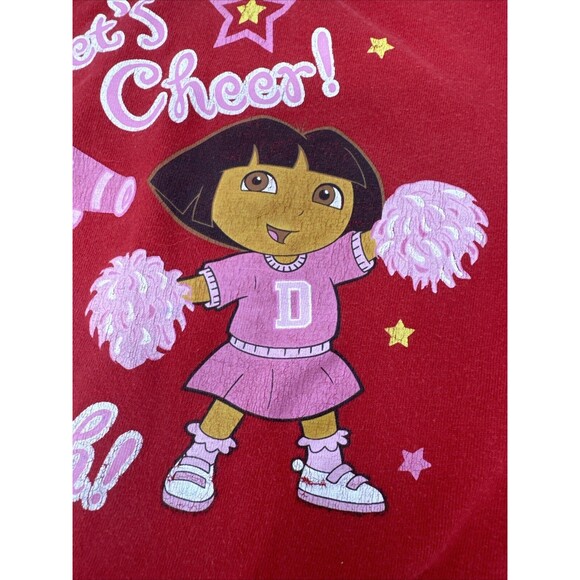 Vintage Dora The Explorer Long Sleeve TShirt Girls Size 6 Nick Jr Cheerleading - Picture 3 of 8